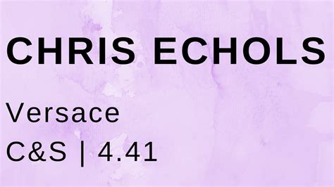 chris echols versace|Chris Echols .